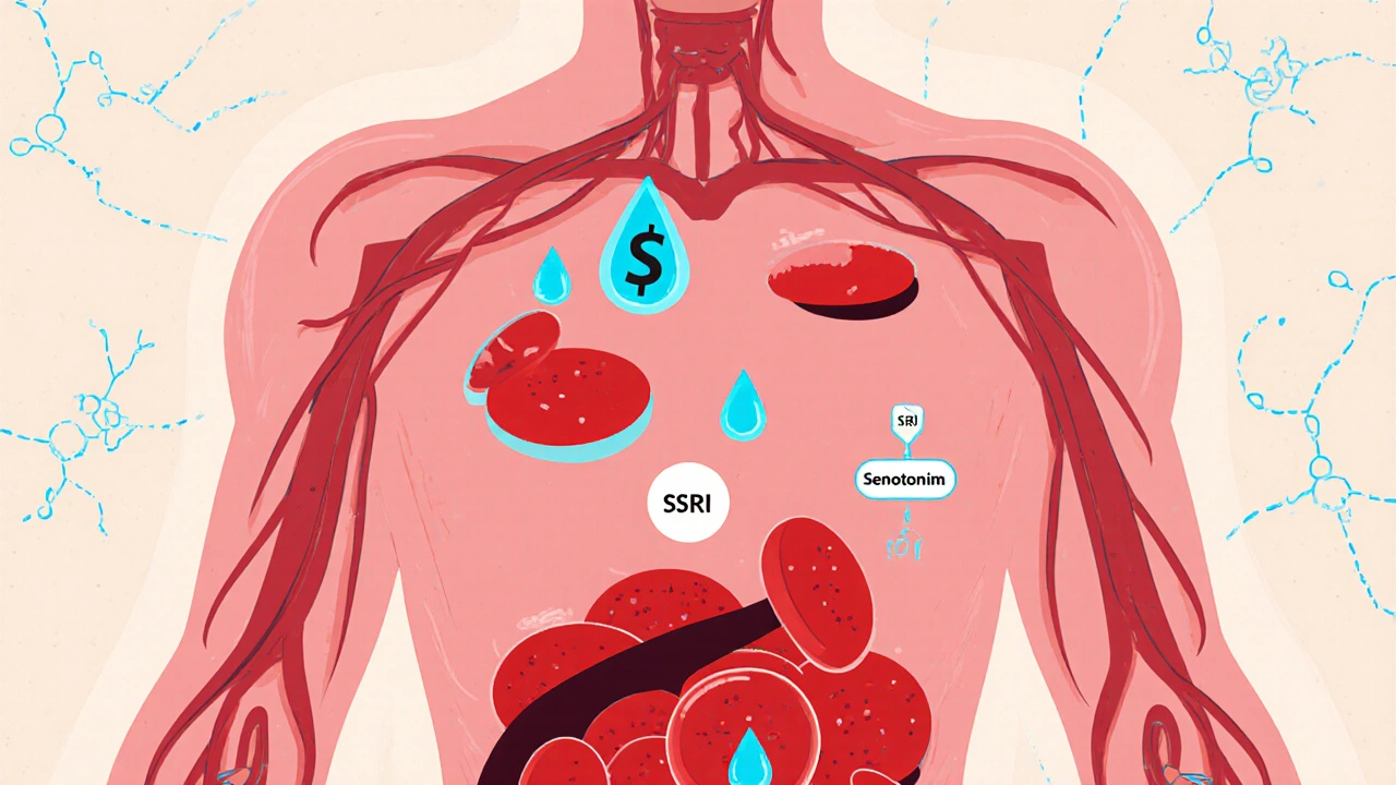 Bleeding Risk from SSRIs: How Platelet Dysfunction Increases Bleeding Danger