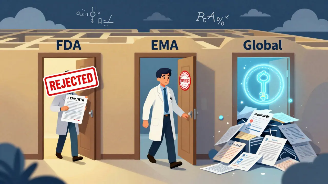 Scientist blocked at EMA door with rejected design, another succeeding at FDA door with replicate method and software key.