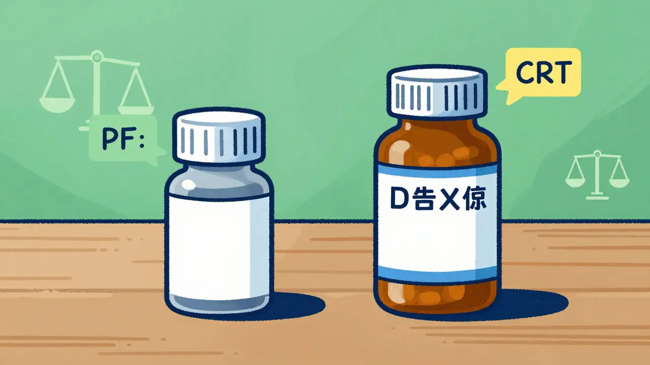 Illustration comparing generic vs brand medication costs