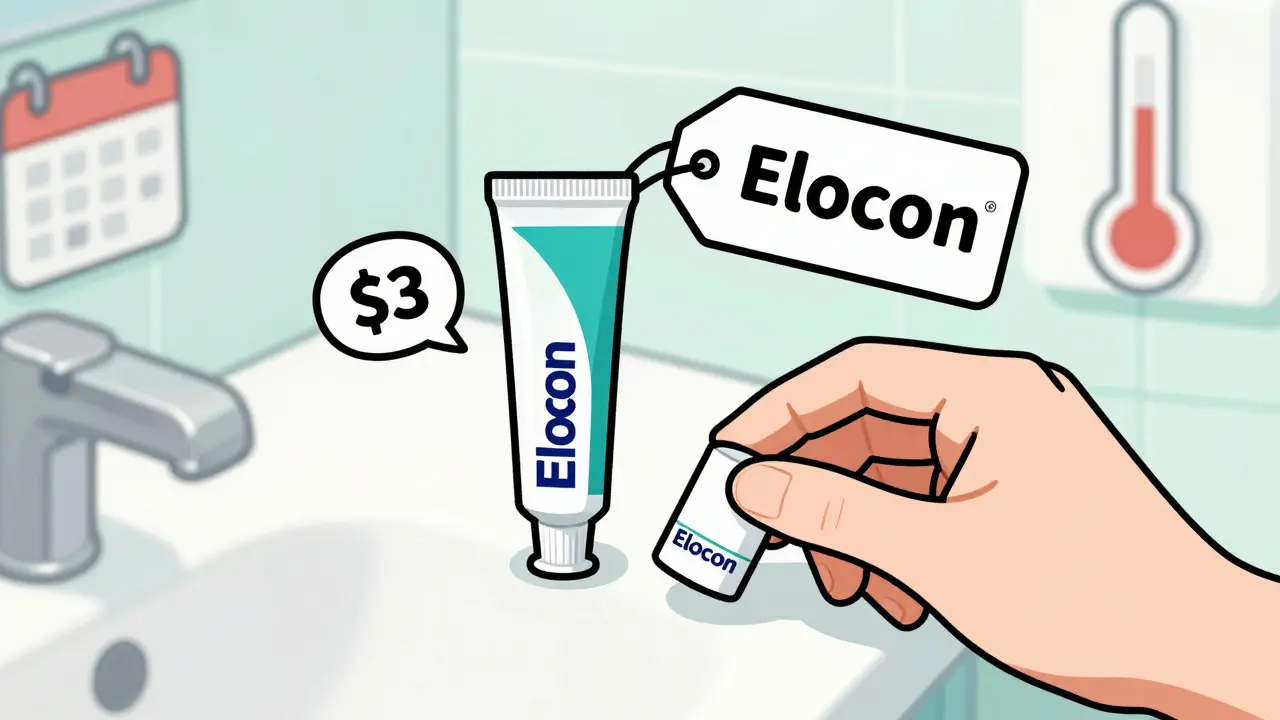 Comparison of brand name and generic Elocon tubes